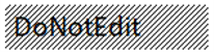 Do Not Edit style
