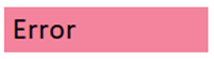 Error style